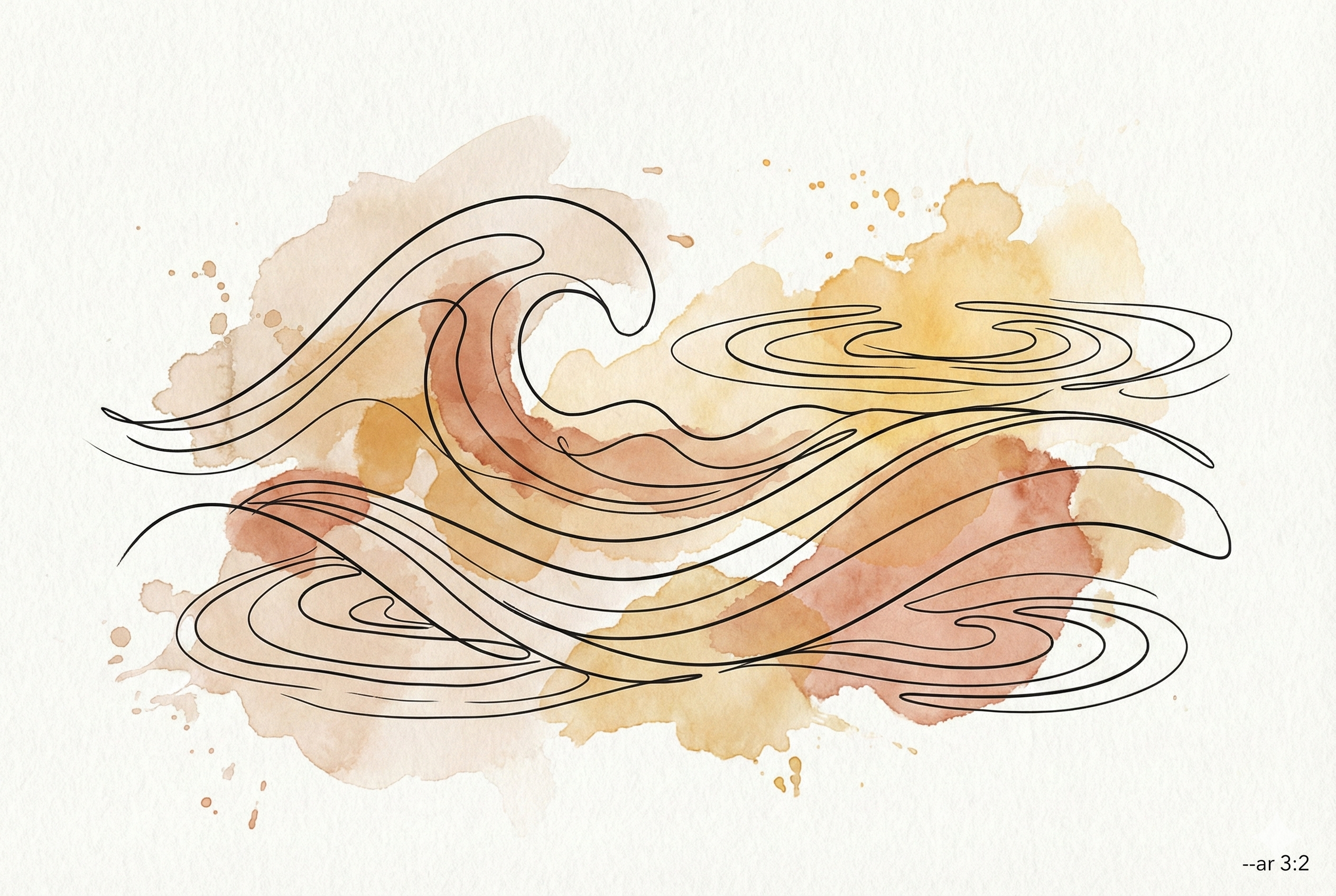 Abstract waves representing rhythm and pleasure